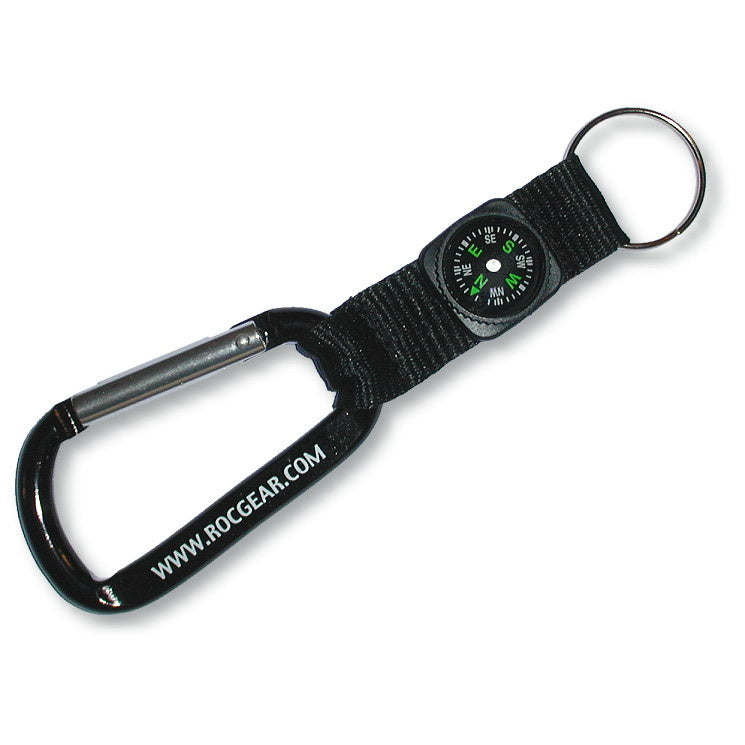 ROC Gear Carabiner Compass Key Ring