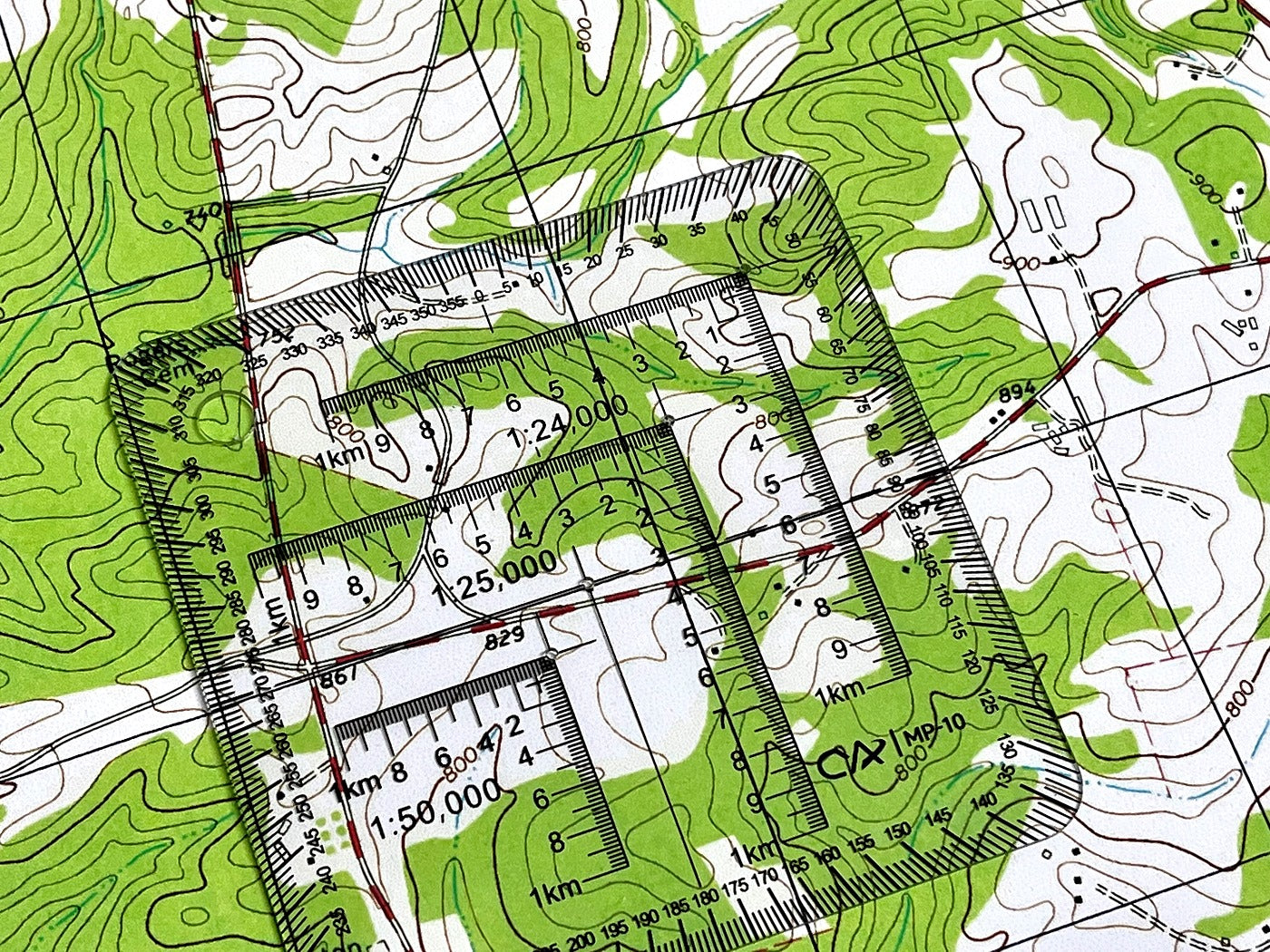 Compact UTM Corner Map Scale