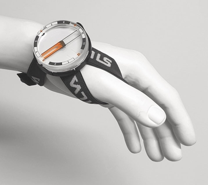 Silva Arc Jet OMC Wrist Compass - on hand