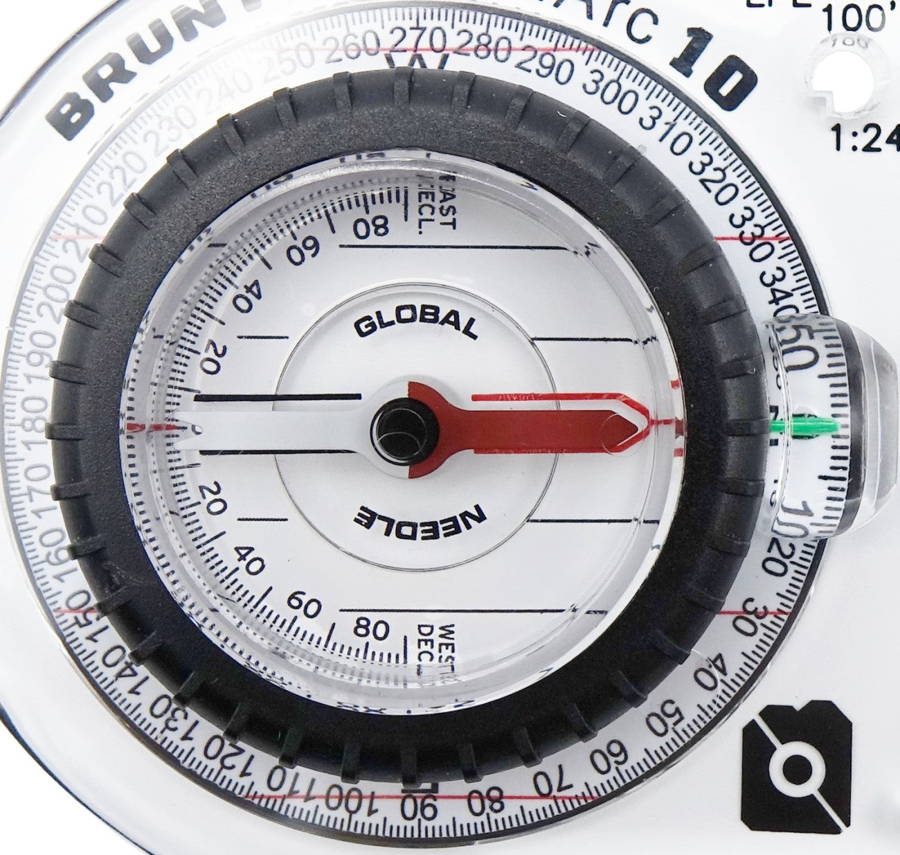 Brunton Truarc10 Luminous Compass - closeup