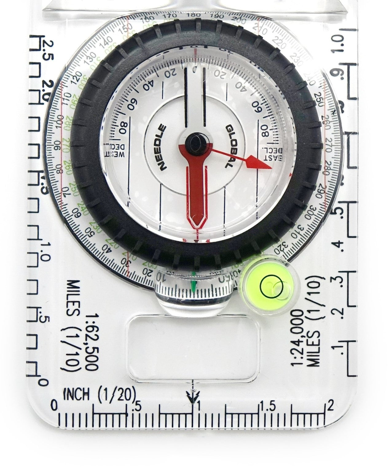 Brunton Truarc15 Luminous Sighting Mirror Compass - closeup