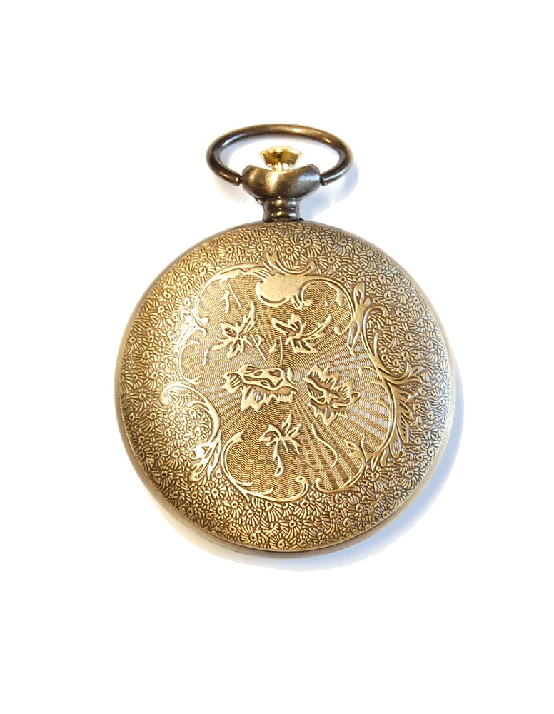 Jardin Bronze Pocket Compass - closed back