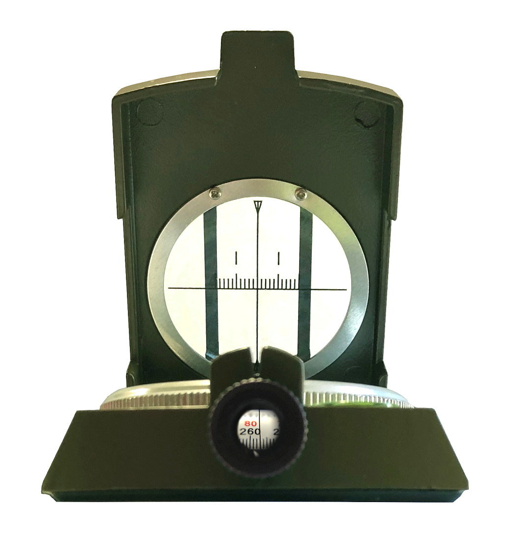 Military Sighting Compass - sighting view