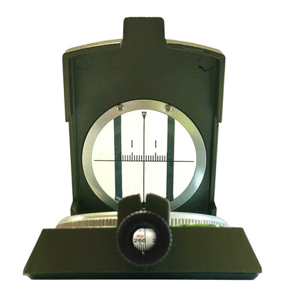 Military Sighting Compass - sighting view