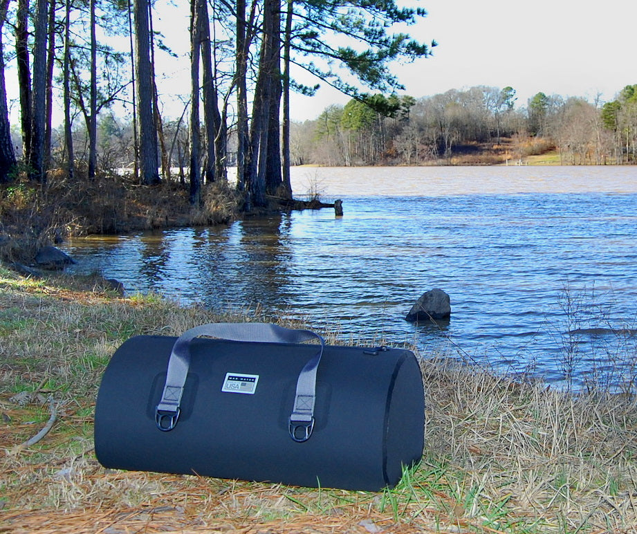 40L Allatoona Waterproof Duffel Bag - Black/Grey