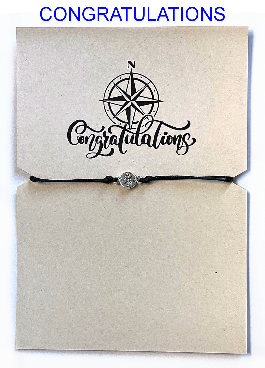 Compass Rose Bracelet with the Congratulations card