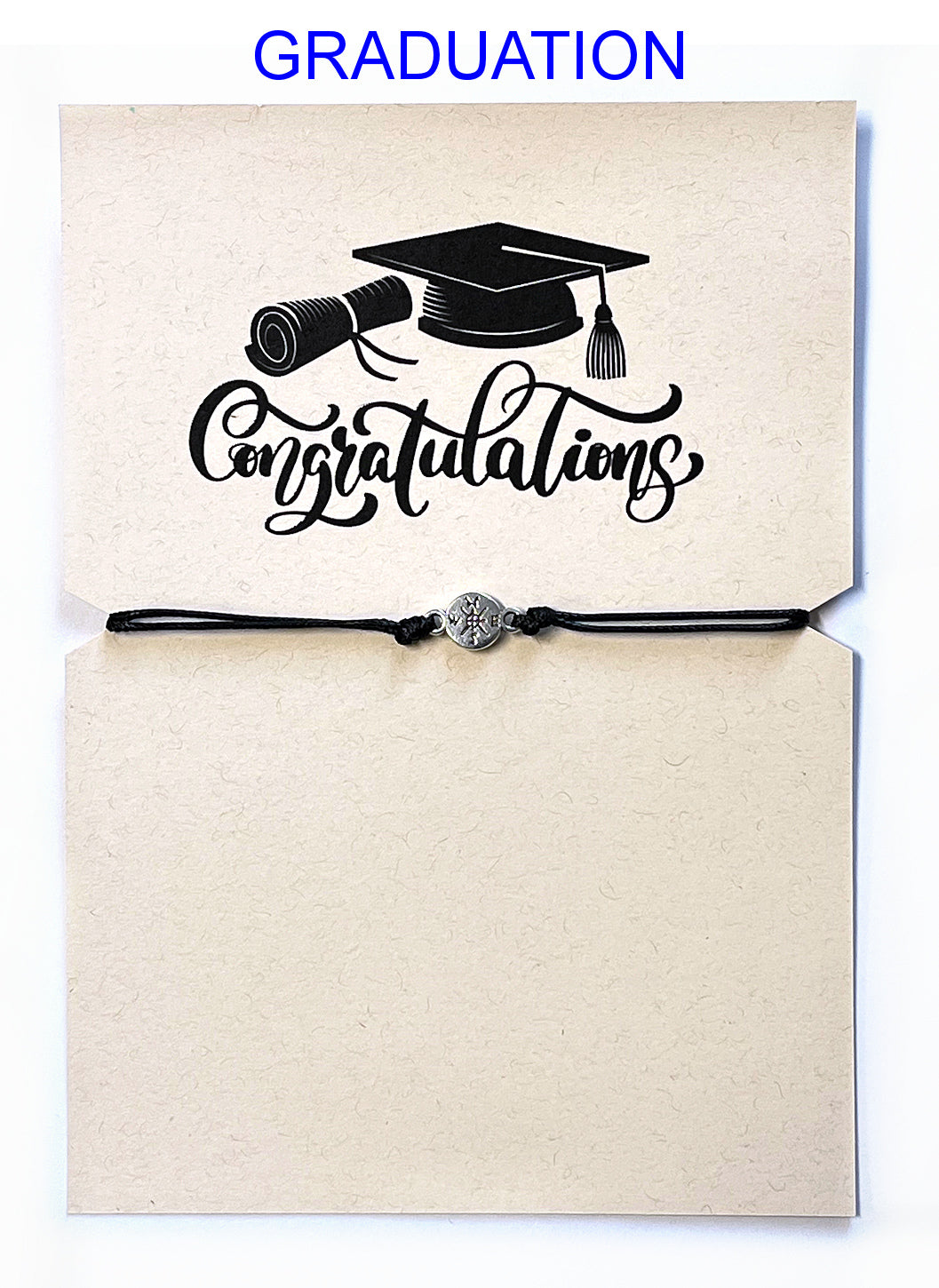 Compass Rose Bracelet with the Graduation congratulations card