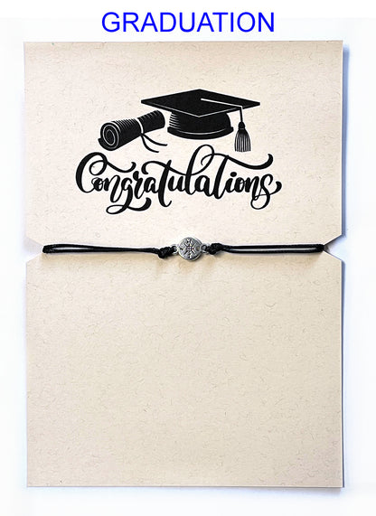 Compass Rose Bracelet with the Graduation congratulations card