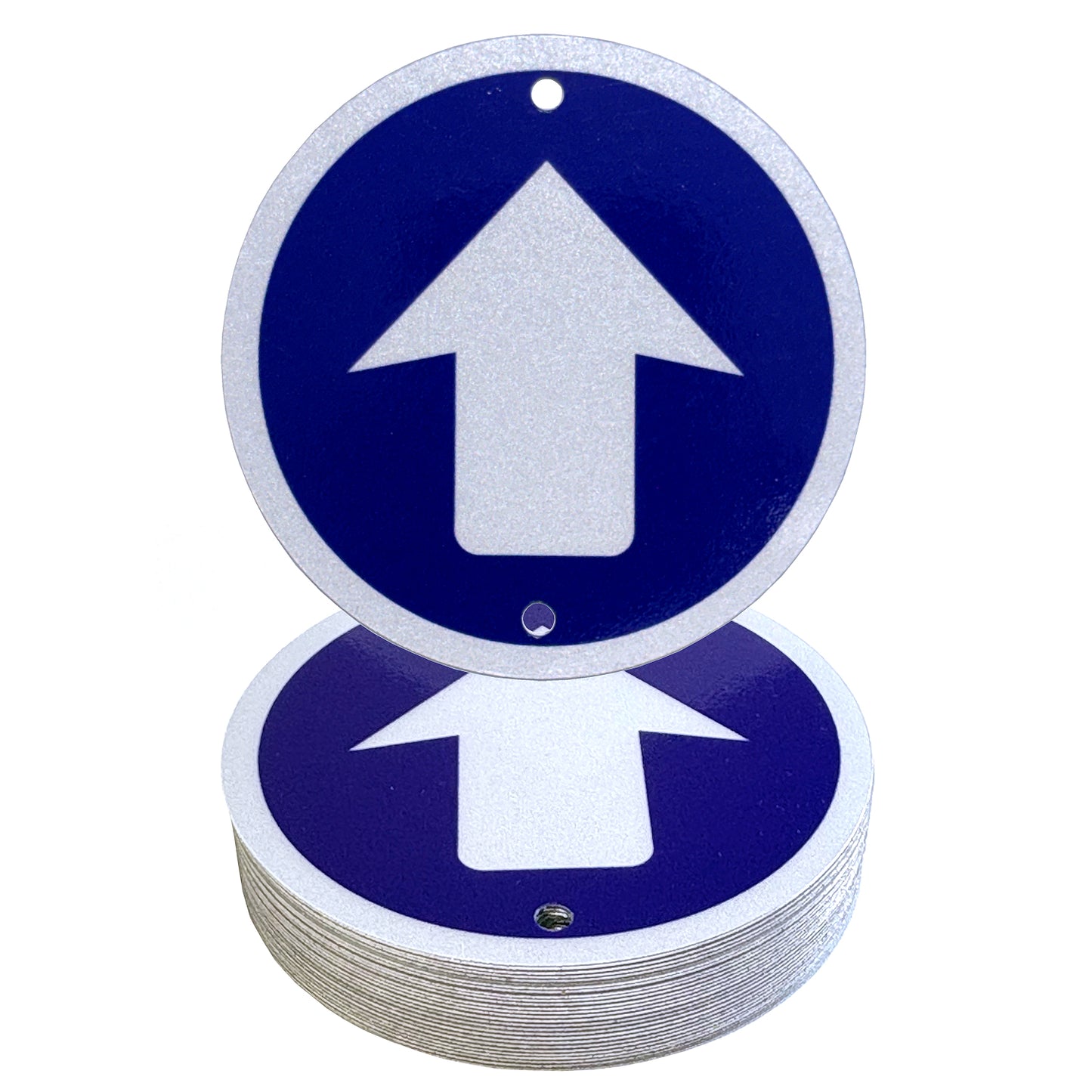 Reflective Aluminum Trail Markers, 24pack, Blue