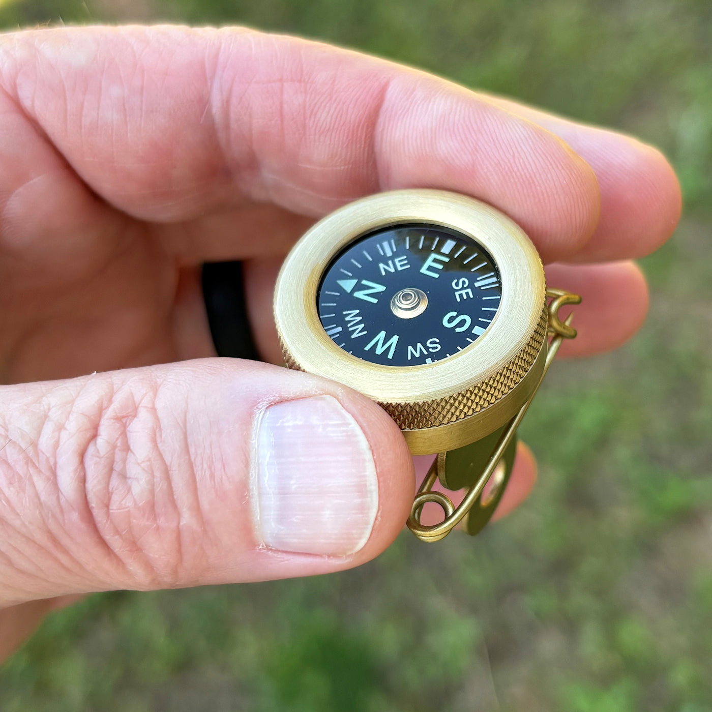Treknor Brass Pin-On Compass