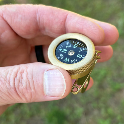 Treknor Brass Pin-On Compass
