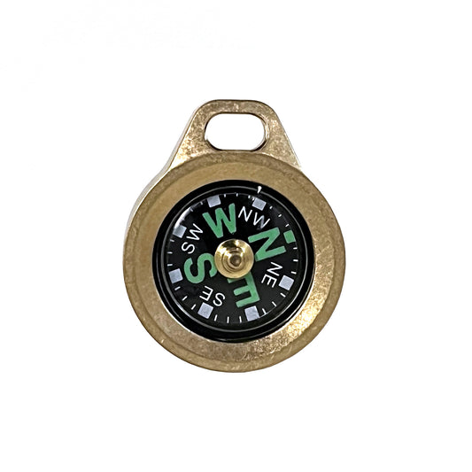 EDC Brass Compass Pendant