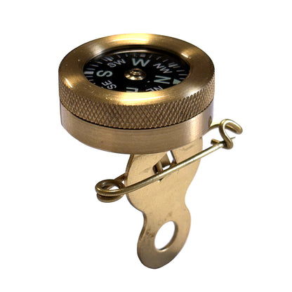 Treknor Brass Pin-On Compass