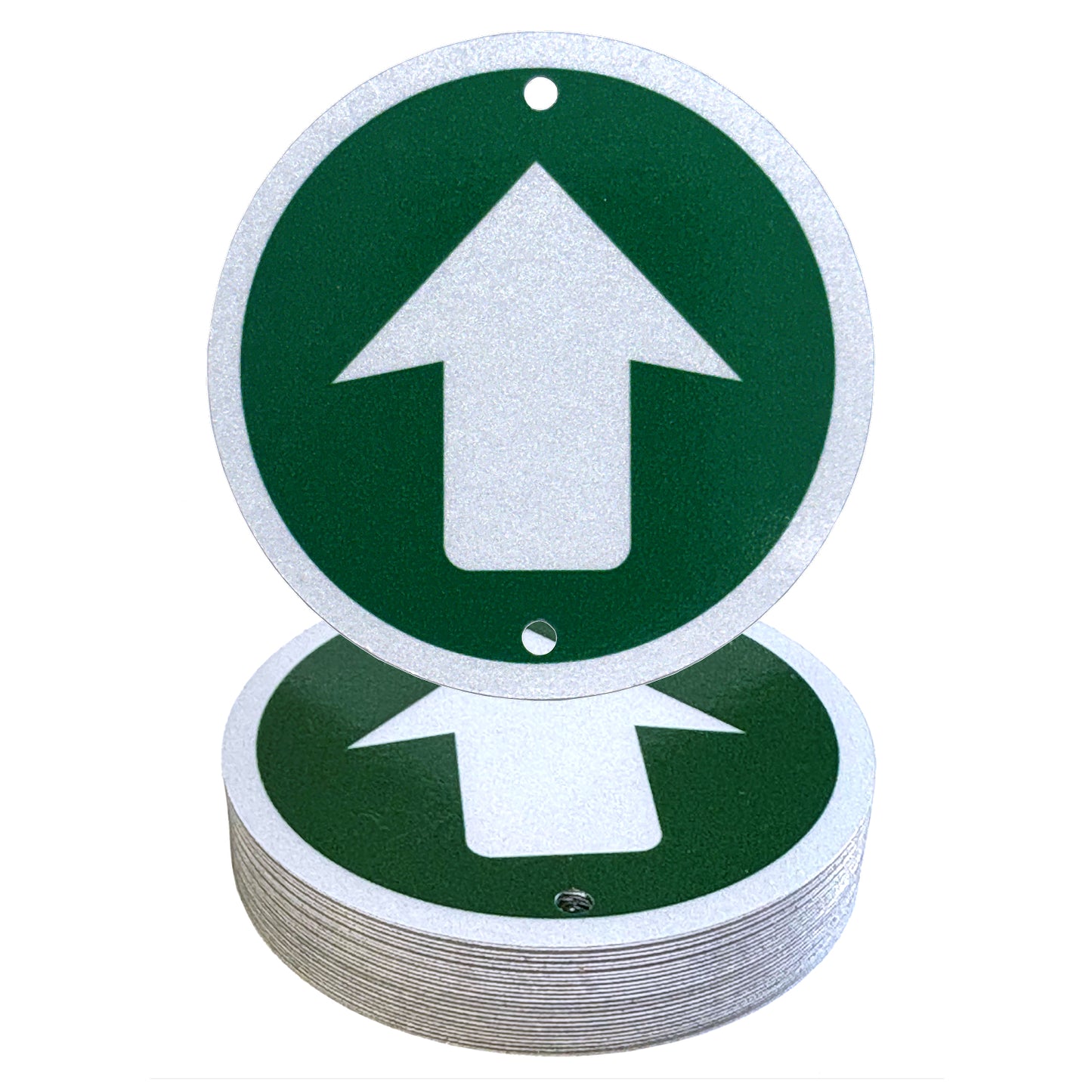 Reflective Aluminum Trail Markers, 24pack, Green