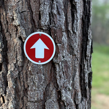 Reflective Aluminum Trail Markers, 24pack, Red