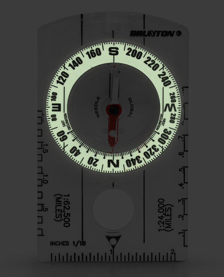 Brunton 8010 Luminescent Compass - luminous points