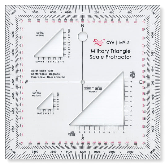 MGRS Military Coordinate Scale Protractor