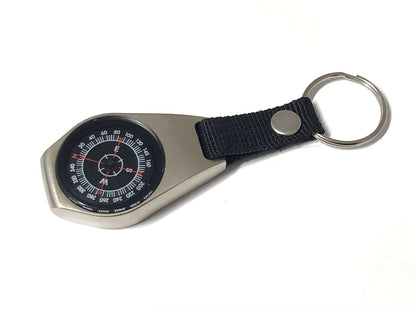 Metal Keychain compass - front
