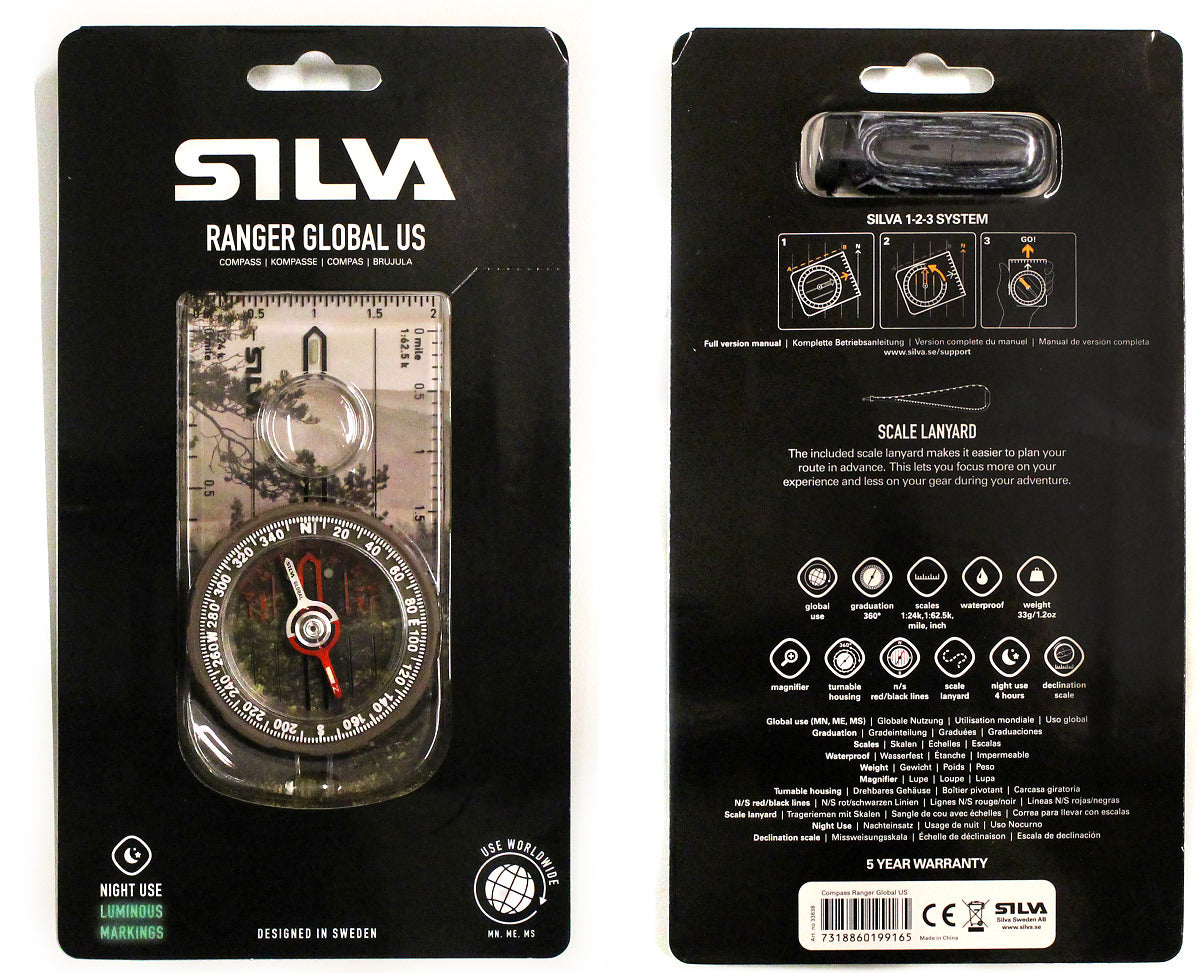 Compass Parts Ranger Silva Ranger Global Baseplate Compass – The Compass Store
