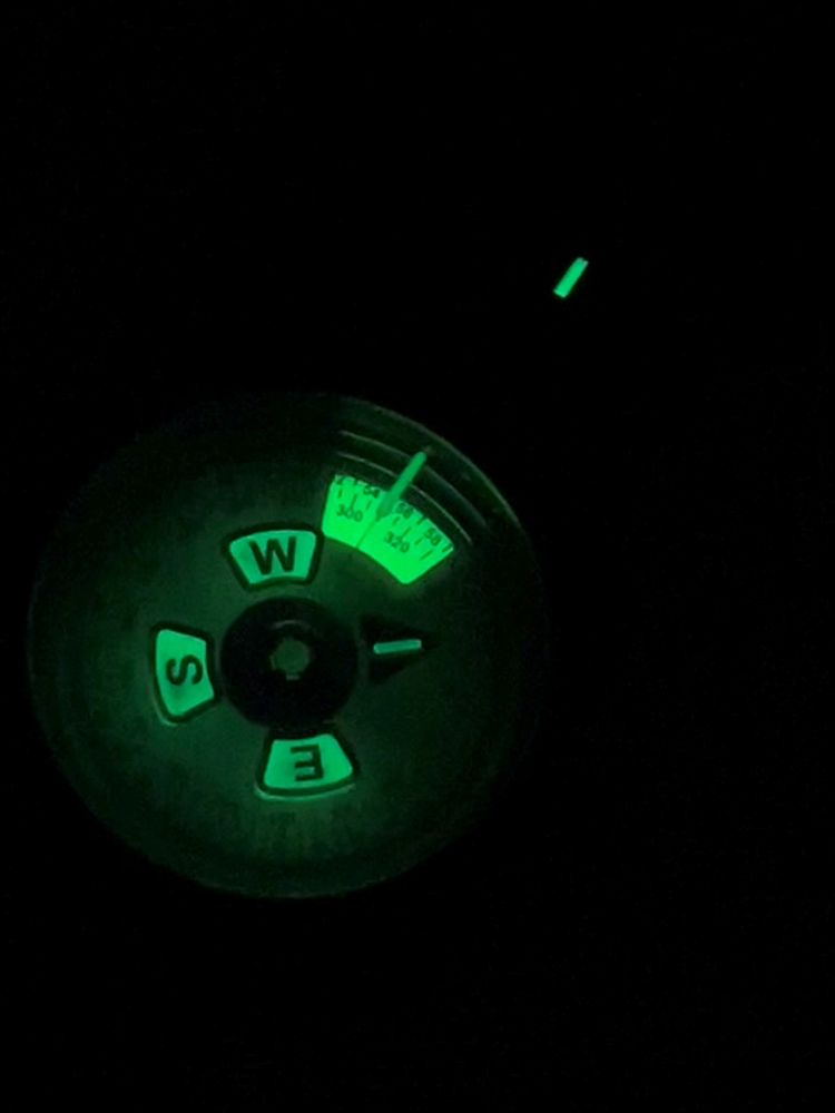 T27 Military Lensatic Compass - glowing in the dark